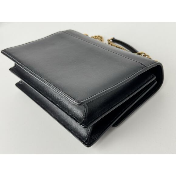 Saint Laurent Sunset Medium Monogram Bag in Black Calfskin B-9 - Picture 10 of 16